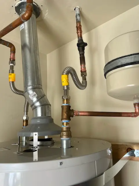 Water heater installation and plumbing repair in West Hartland