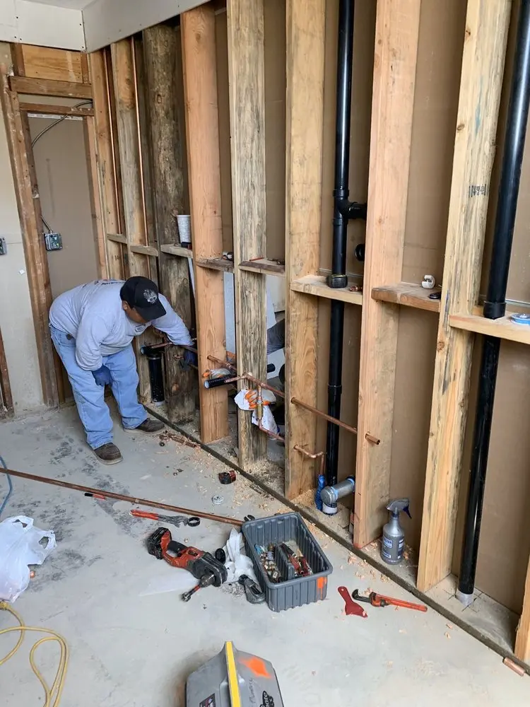 Commercial rough-in plumbing for Water Heater Replacement in West Hartland